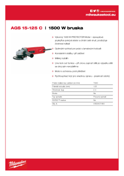 MILWAUKEE 1500 W 125 mm bruska 4933407480 A4 PDF
