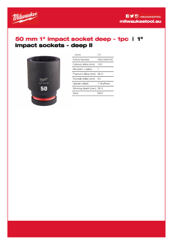 MILWAUKEE SHOCKWAVE™ IMPACT DUTY IMPACT SOCKETS 4932480435 A4 PDF