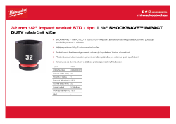 MILWAUKEE SHOCKWAVE™ IMPACT DUTY IMPACT SOCKETS 4932480325 A4 PDF