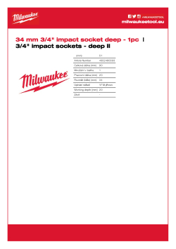 MILWAUKEE SHOCKWAVE™ IMPACT DUTY IMPACT SOCKETS 4932480393 A4 PDF