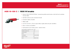 MILWAUKEE 1500 W 125 mm bruska 4933407480 A4 PDF