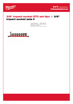 MILWAUKEE ⅜″ SHOCKWAVE™ IMPACT DUTY sada průmyslových hlavic na liště 9 ks 4932480454 A4 PDF