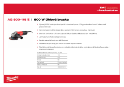 MILWAUKEE 800 W Úhlová bruska 4933451210 A4 PDF