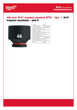 MILWAUKEE SHOCKWAVE™ IMPACT DUTY IMPACT SOCKETS 4932480376 A4 PDF
