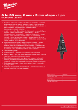 MILWAUKEE 6 - 35 mm 48899335 A4 PDF