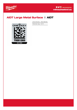MILWAUKEE IDENTIFIKAČNÍ ŠTÍTEK ONE-KEY™ 4932480562 A4 PDF