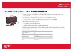 MILWAUKEE 800 W Úhlová bruska 4933451281 A4 PDF