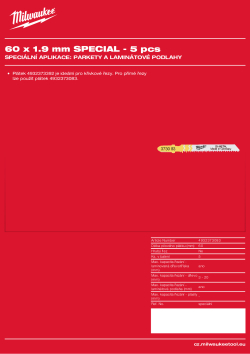 MILWAUKEE Wood: Special application laminated parquet flooring 4932373083 A4 PDF