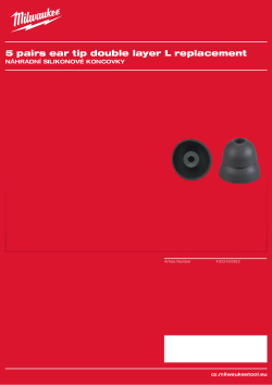 MILWAUKEE Náhradní silikonové koncovky L 4932493362 A4 PDF