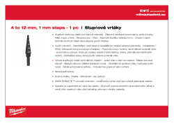 MILWAUKEE 4 - 12 mm / 1˝ 48899301 A4 PDF