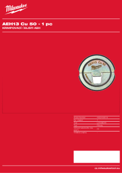 MILWAUKEE AEH13 Cu 50 4932459518 A4 PDF