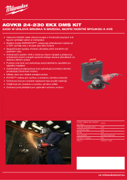 MILWAUKEE 2400 W velká úhlová bruska s AVS 4933471465 A4 PDF