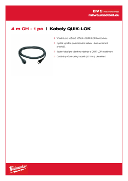 MILWAUKEE Cables 4932373504 A4 PDF