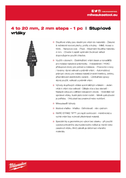 MILWAUKEE 4 - 20 mm 48899320 A4 PDF