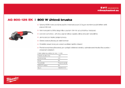 MILWAUKEE 800 W Úhlová bruska 4933451213 A4 PDF
