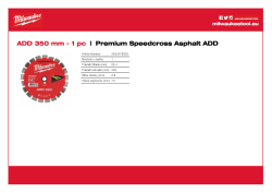 MILWAUKEE Kotouč ADD 350 mm 4932478952 A4 PDF