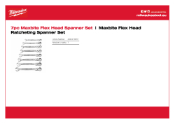 MILWAUKEE MAX BITE™ sada ráčnových kombinovaných klíčů s kloubovou hlavou 7 ks 4932478557 A4 PDF