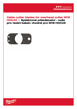 MILWAUKEE ACSR  nože pro M18 HCC45 49162775 A4 PDF