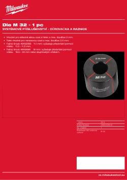 MILWAUKEE Raznice M32 4932430918 A4 PDF