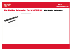 MILWAUKEE Prodloužení k hlavě prostřihovače 1.6 mm M12 FUEL™ 4932479354 A4 PDF