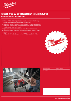 MILWAUKEE CSB TS W 210 × 30 × 1,9 × 24 ATB 4932478095 A4 PDF