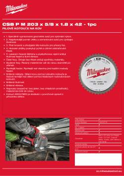 MILWAUKEE CSB P M 203x5/8x1.8x42 48404515 A4 PDF