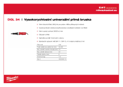 MILWAUKEE Vysokorychlostní univerzální dvouruční přímá bruska 4933385110 A4 PDF