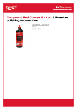 MILWAUKEE Pasta červená, hrubá 1 l 4932492300 A4 PDF