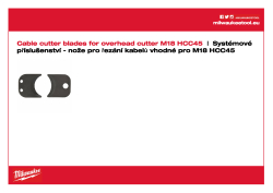 MILWAUKEE ACSR  nože pro M18 HCC45 49162775 A4 PDF