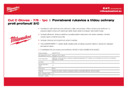MILWAUKEE Rukavice s třídou ochrany proti proříznutí C 7/S - 1 ks 4932479715 A4 PDF