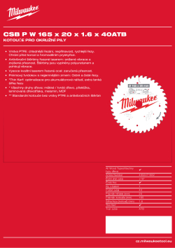 MILWAUKEE CSB P W 165 x 20 x 1.6 x 40ATB 4932471932 A4 PDF