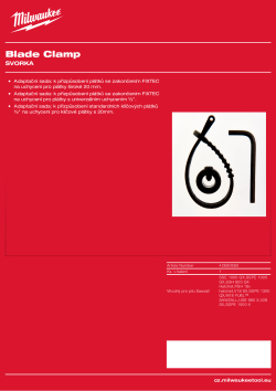 MILWAUKEE Svorka 49225016 A4 PDF