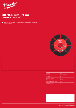 MILWAUKEE Carbide Blade 4932492376 A4 PDF