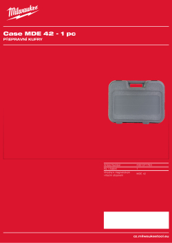 MILWAUKEE Transport cases 4931371783 A4 PDF