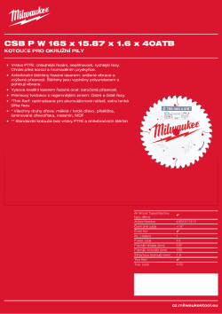 MILWAUKEE CSB P W 165 x 5/8 x 1.6 x 40ATB 4932471312 A4 PDF