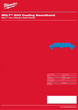 MILWAUKEE Chladicí potítko BOLT™ 200 4932498078 A4 PDF