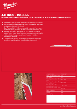 MILWAUKEE Wood with nail: AX 48008027 A4 PDF