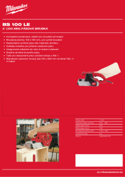 MILWAUKEE 4″ (100 mm) pásová bruska 4933385150 A4 PDF