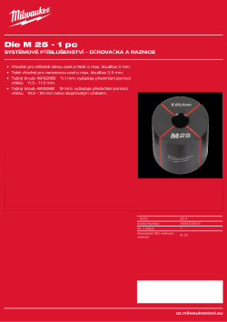MILWAUKEE Raznice M25 4932430916 A4 PDF