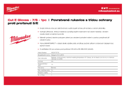 MILWAUKEE Rukavice s třídou ochrany proti proříznutí E  7/S 4932479718 A4 PDF