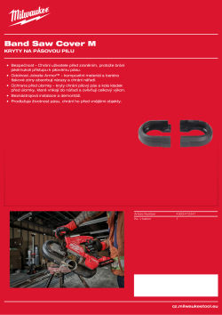 MILWAUKEE Kryt pásové pily pro M18 FBS85 4932472241 A4 PDF