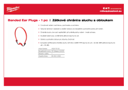 MILWAUKEE Zátkové chrániče sluchu s obloukem 4932478135 A4 PDF