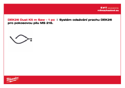 MILWAUKEE Systém odsávání prachu pro pokosovou pilu MS216 4932430005 A4 PDF