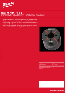 MILWAUKEE Raznice M40 4932430919 A4 PDF