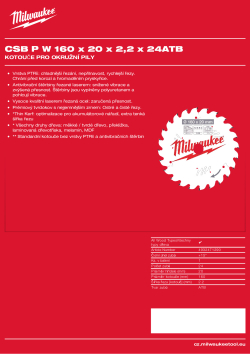 MILWAUKEE CSB P W 160 x 20 x 2.2 x 24ATB 4932471290 A4 PDF