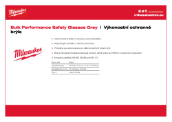 MILWAUKEE Ochranné brýle Performance šedé velké balení 4932479029 A4 PDF
