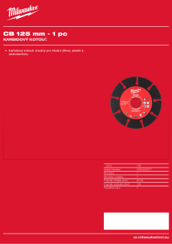 MILWAUKEE Carbide Blade 4932492377 A4 PDF