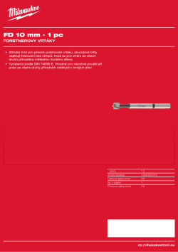 MILWAUKEE Forstner Drill Bits 4932363703 A4 PDF