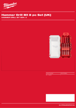 MILWAUKEE Sada č.2 vrtáků do betonu Premium (8 ks) 4932493882 A4 PDF