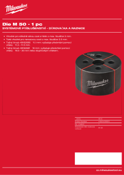 MILWAUKEE Raznice M50 4932430920 A4 PDF